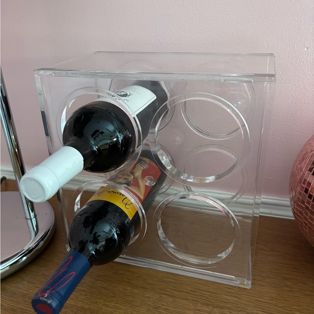 Clear Acrylic Wine Rack